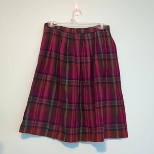 Vintage Plaid Skirt - Sm